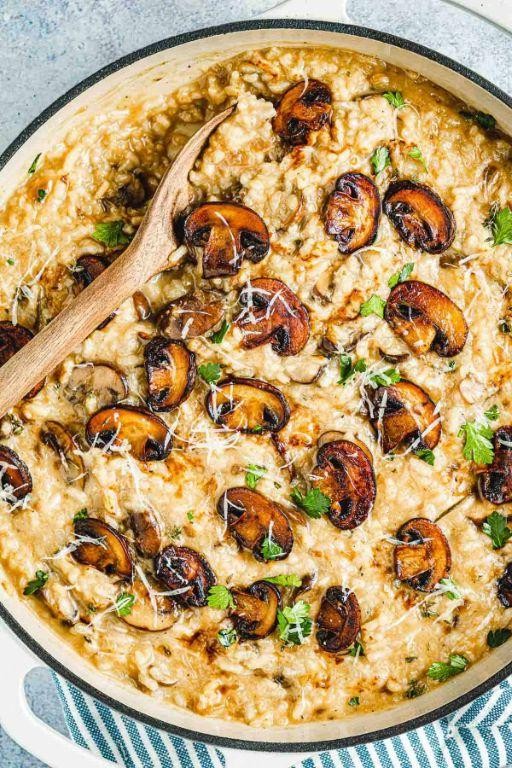 Rich Mushroom Risotto with Parmesan