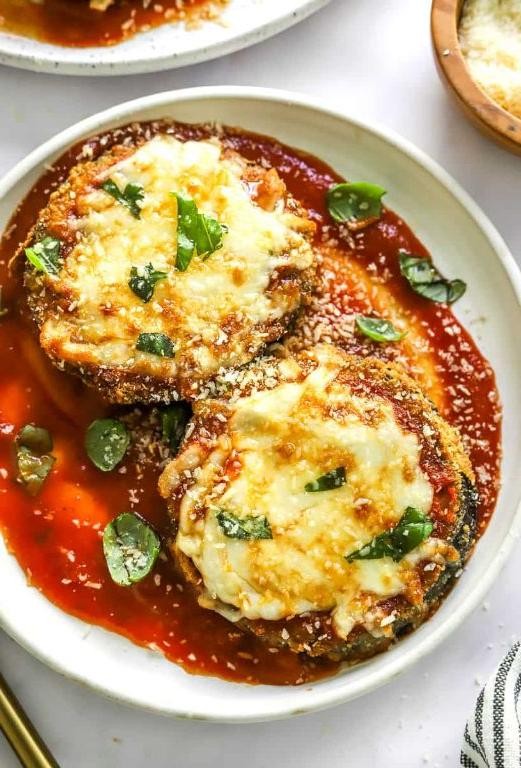 Rich and Cheesy Umami Eggplant Parmesan