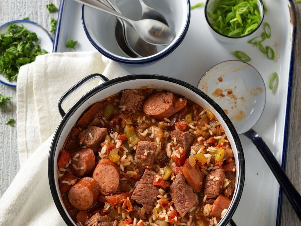 Rich and Smoky Beef Jambalaya