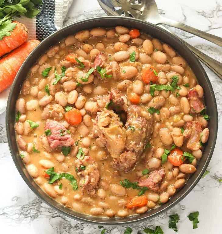 Rich and Smoky Ham and Bean Casserole