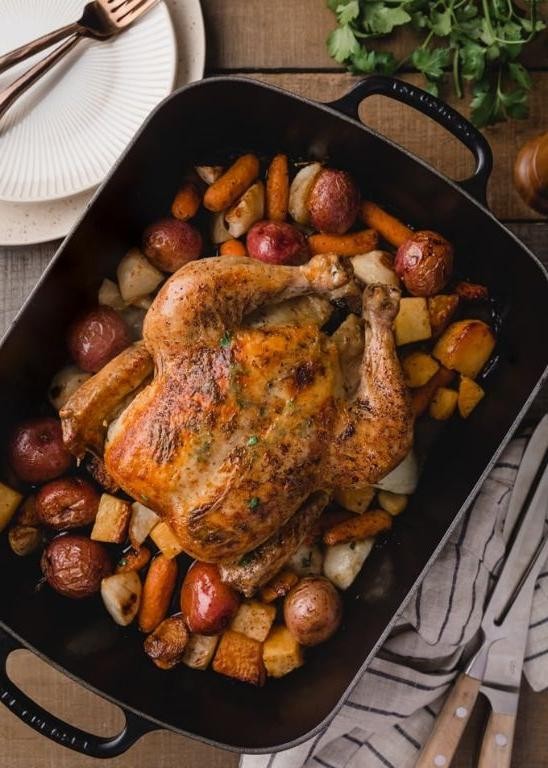Roast Chicken with Root Vegetables