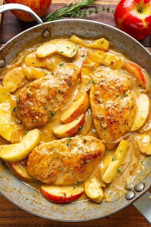 Roasted Apple and Chicken Skillet