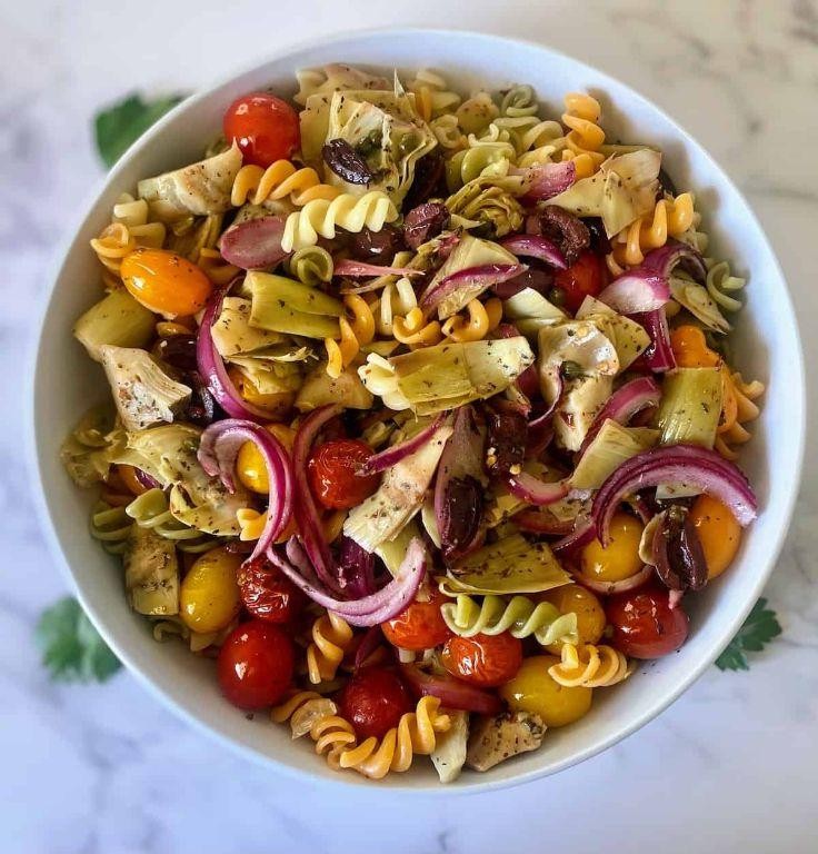 Roasted Artichoke and Tomato Pasta