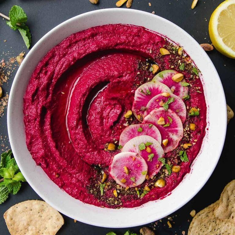 Roasted Blackberry and Beet Hummus