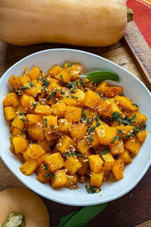 Roasted Butternut Pumpkin with Sage and Brown Butter