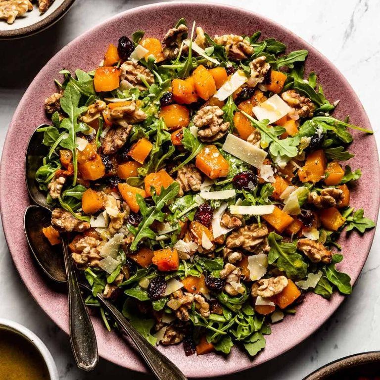 Roasted Butternut Squash and Arugula Salad