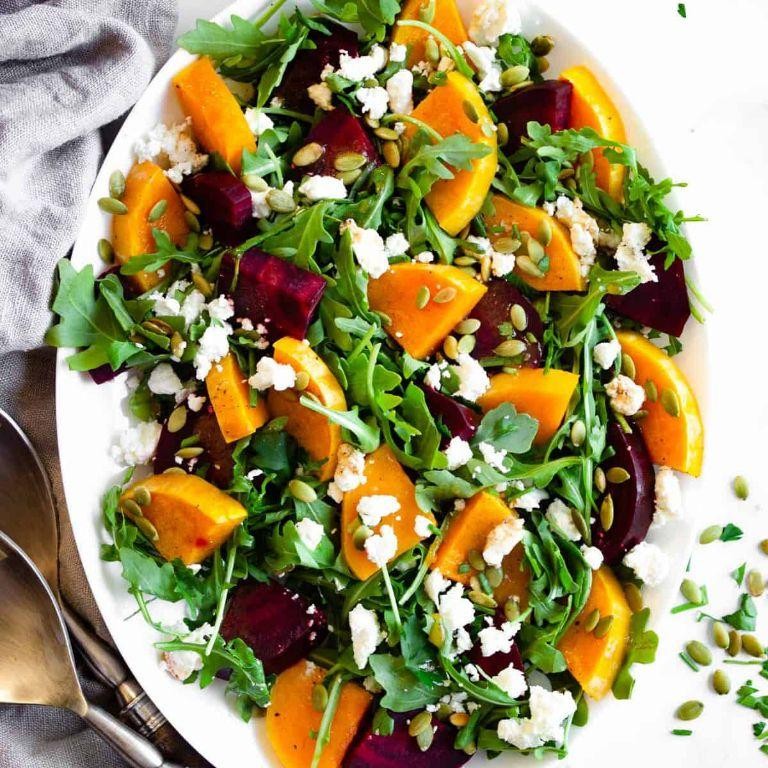 Roasted Butternut Squash and Beetroot Salad