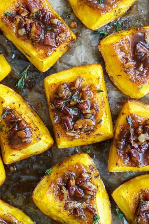 Roasted Calabaza with Honey and Thyme