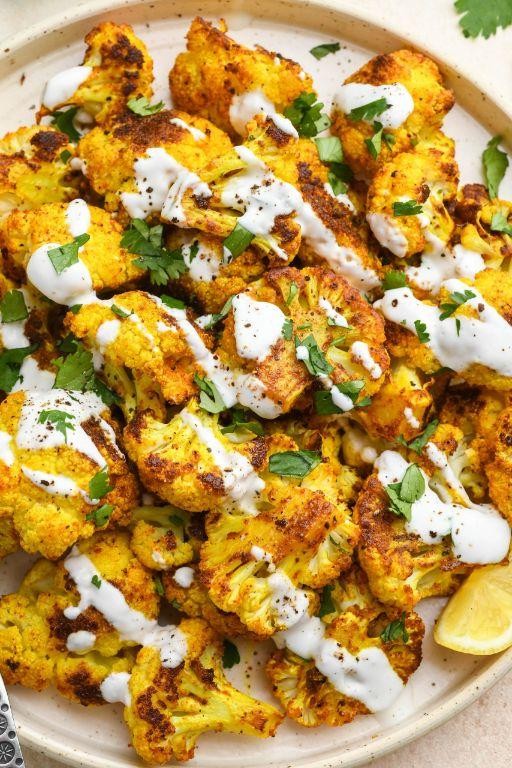 Roasted Cauliflower with Turmeric and Garlic