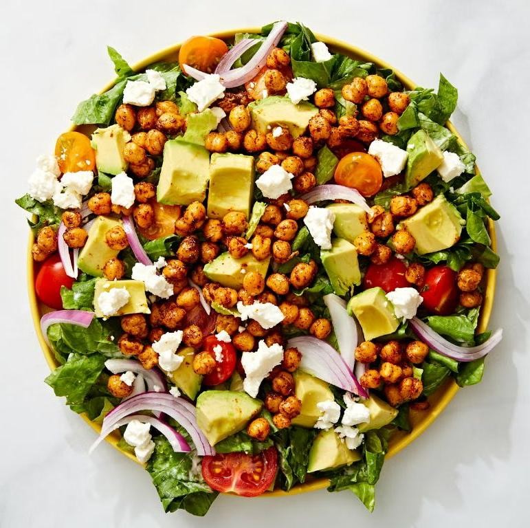 Roasted Chickpea and Avocado Salad