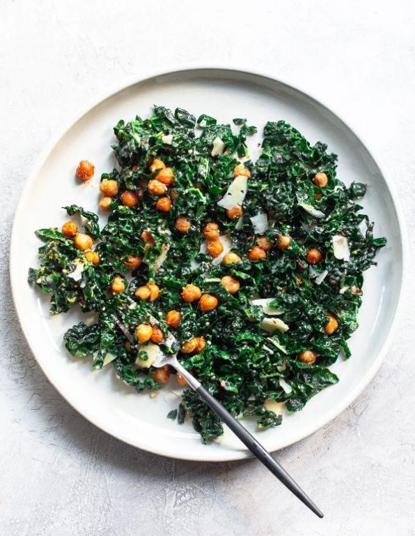 Roasted Chickpea and Kale Salad