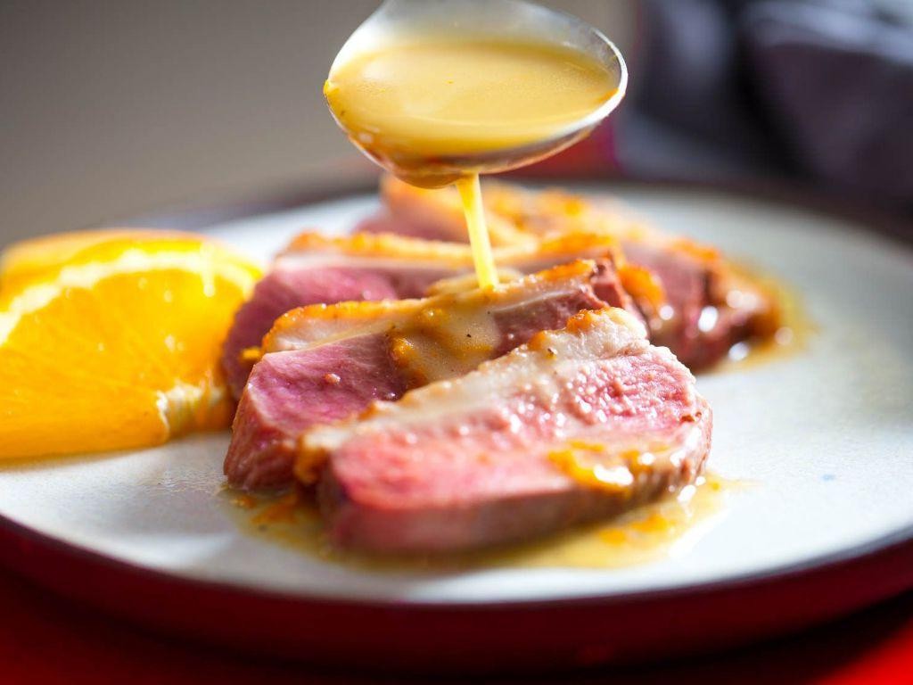 Roasted Duck Breast with Orange Glaze