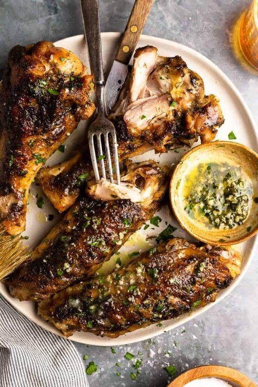 Roasted Garlic Butter Slow-Cooked Turkey Wings