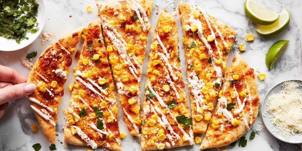 Roasted Garlic Street Corn Flatbread