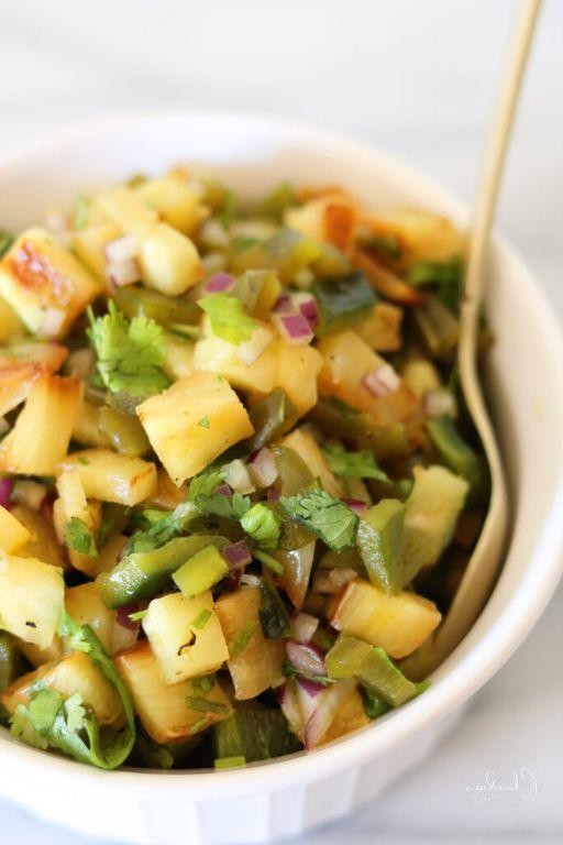 Roasted Pineapple and Jalapeño Salsa