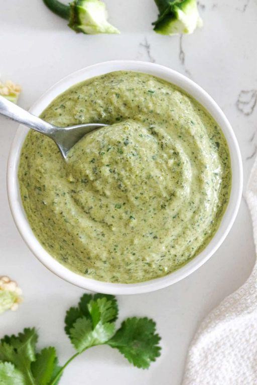 Roasted Poblano Gravy with Fresh Lime Zest