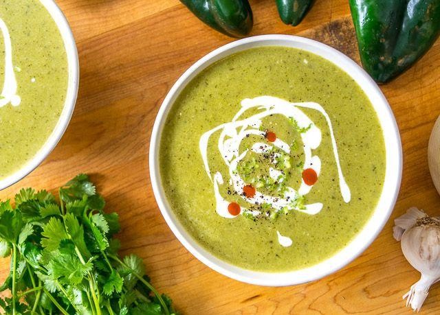 Roasted Poblano Pepper Soup