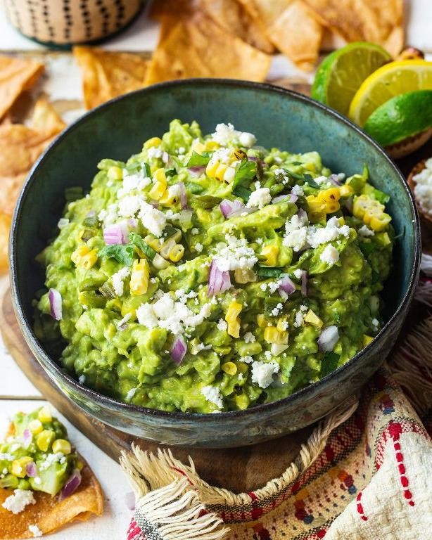 Roasted Poblano Pepper and Avocado Guacamole