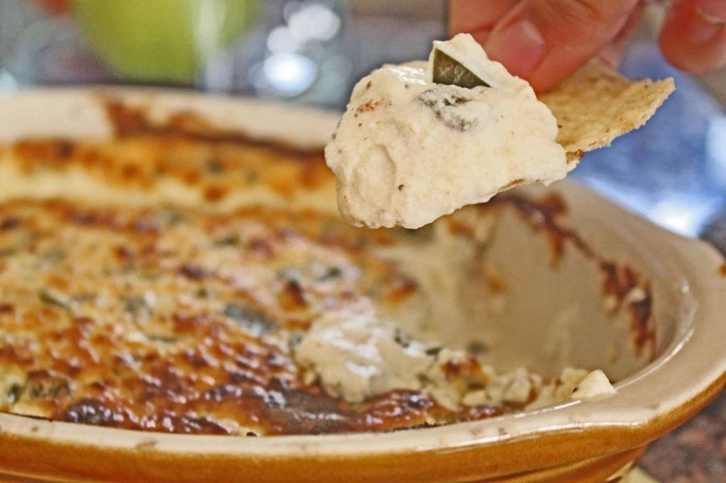 Roasted Poblano Pepper and Goat Cheese Dip