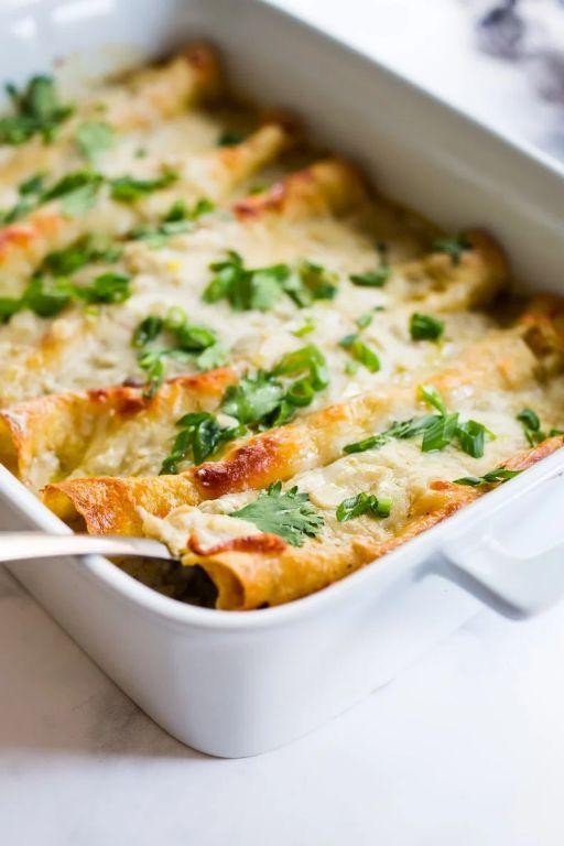 Roasted Poblano and Cheese Enchiladas