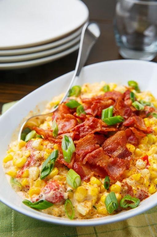 Roasted Red Pepper Cream Corn Delight