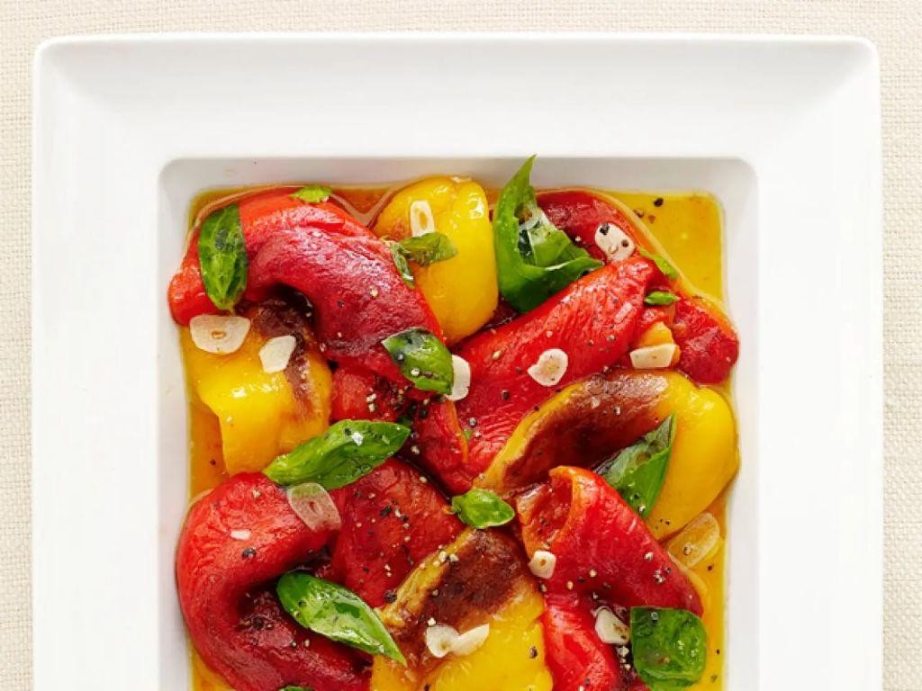 Roasted Red Pepper and Basil Cellentani
