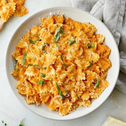 Roasted Red Pepper and Garlic Low Sodium Farfalle