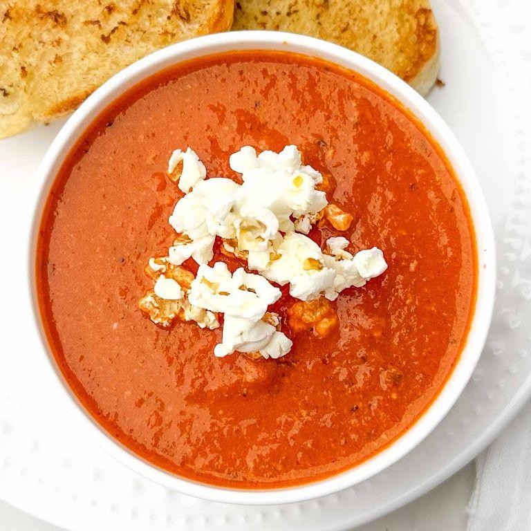 Roasted Red Pepper and Gouda Bread Bowl
