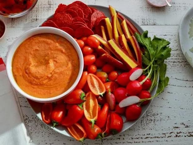 Roasted Red Pepper and Great Northern Bean Dip