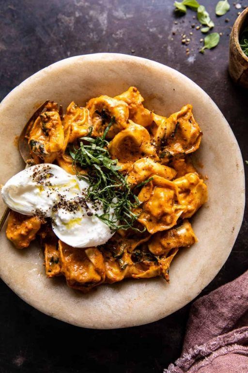 Roasted Red Pepper and Mozzarella Tortellini