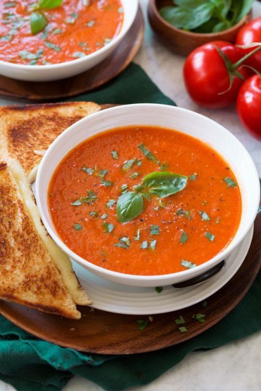 Roasted Tomato and Basil Soup