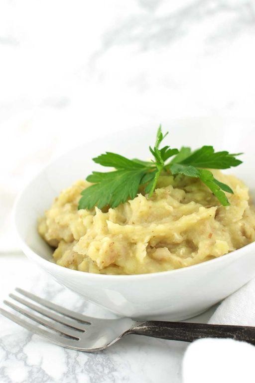 Roasted White Yam and Garlic Mash