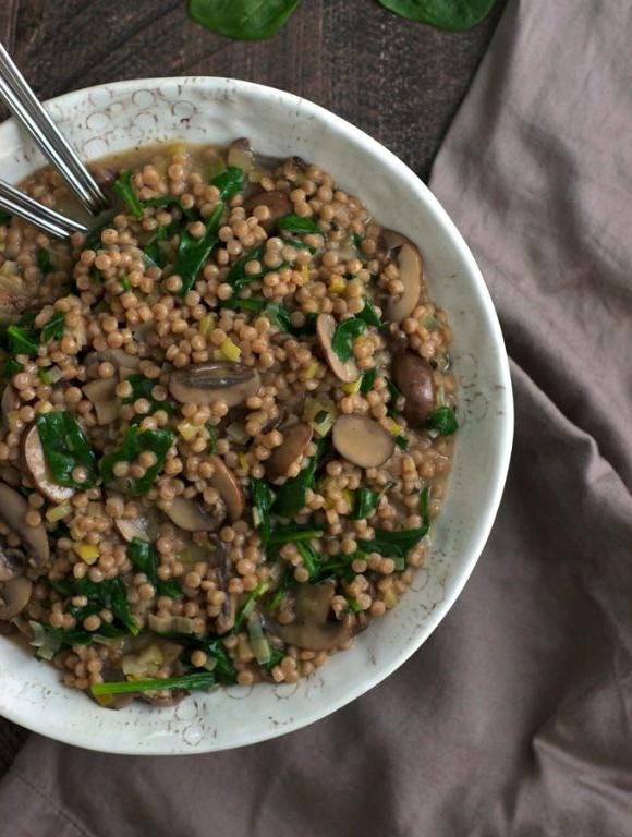 Root Vegetable Israeli Couscous Risotto