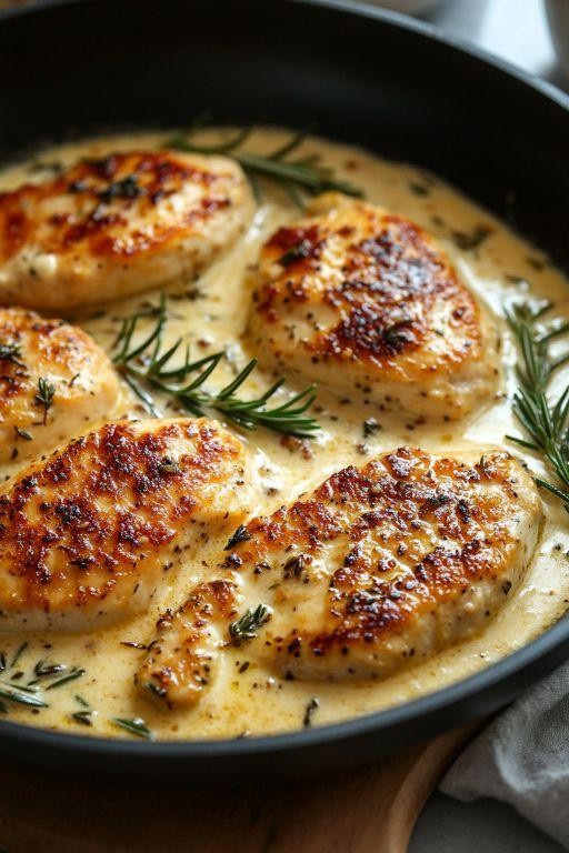Rosemary Dijon Chicken Cutlets