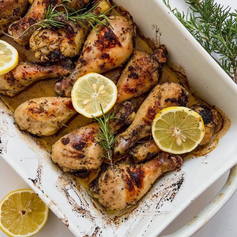 Rosemary Garlic Baked Drumsticks