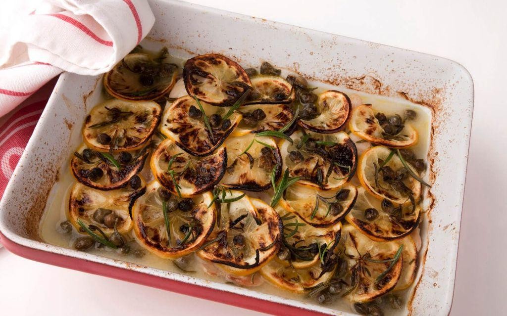 Rosemary Lemon Baked Pollock