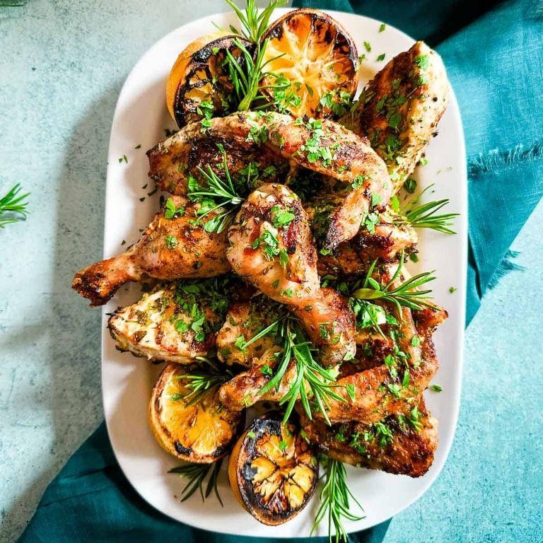 Rosemary Lemon Grilled Chicken Drumsticks