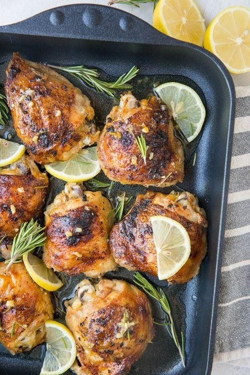Rosemary and Garlic Oven Fried Chicken
