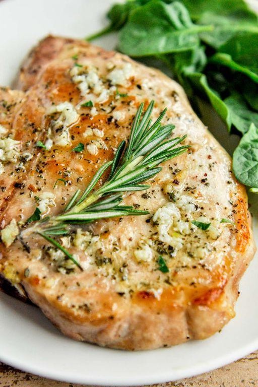 Rosemary and Thyme Air Fryer Pork Chops