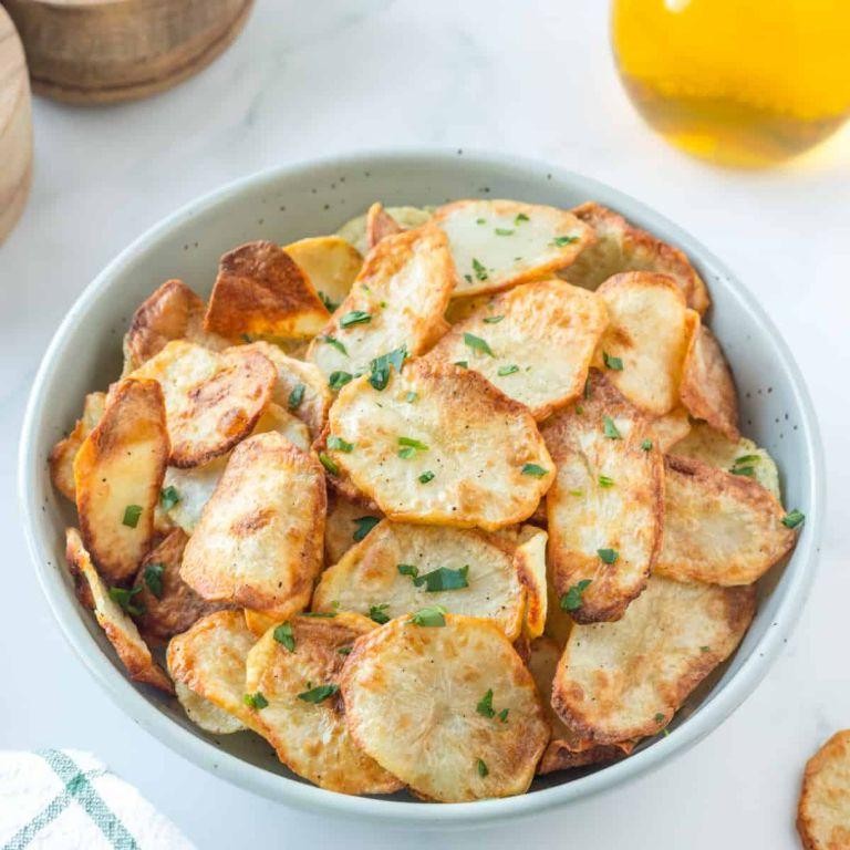 Rosemary and Thyme Air Fryer Potato Chips