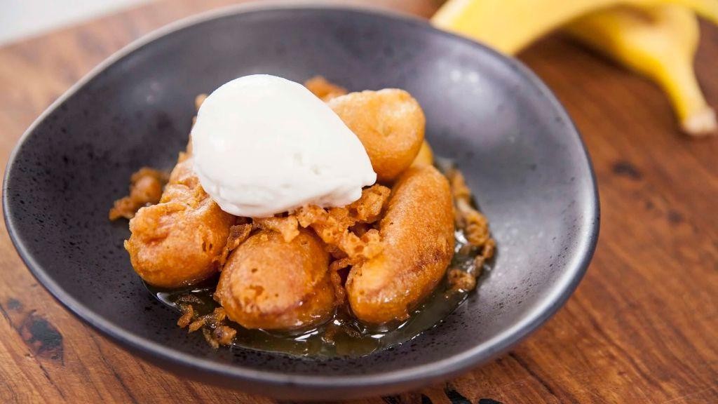 Rum-Infused Banana Fritters