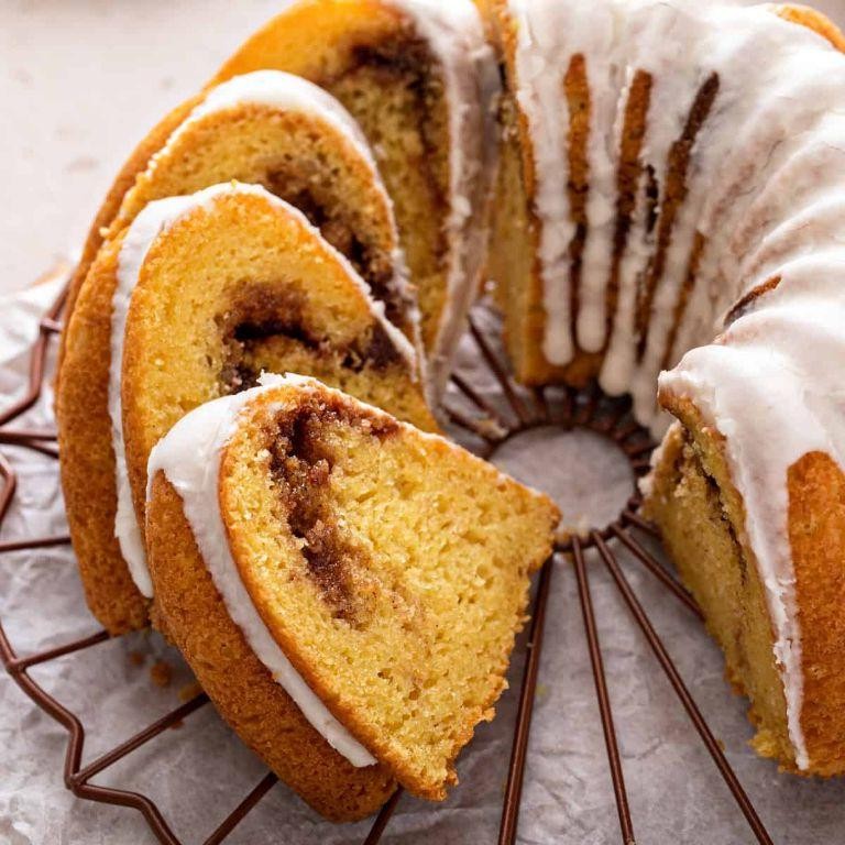 Rum-Infused Honey Bun Cake