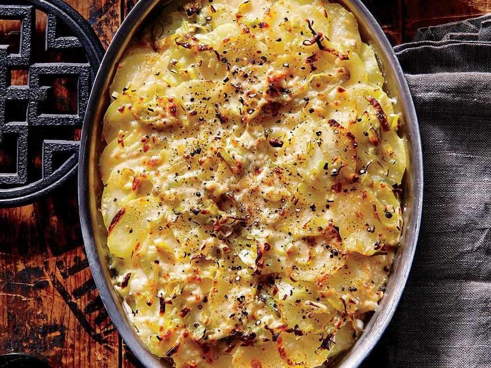Rustic Potato and Leek Casserole
