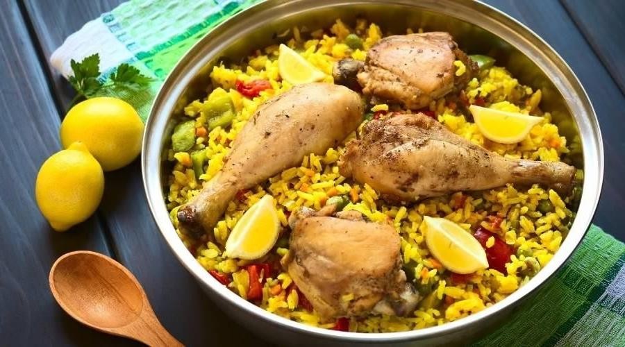 Saffron Infused Chicken and Rice Harmony