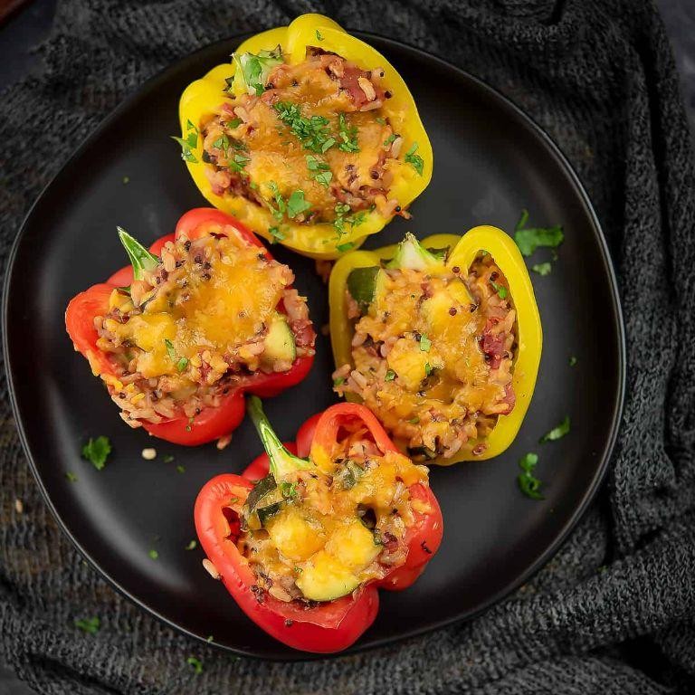 Salmon Stuffed Bell Peppers