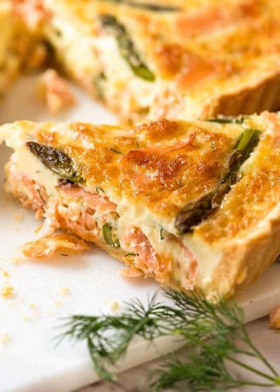 Salmon and Fennel Quiche