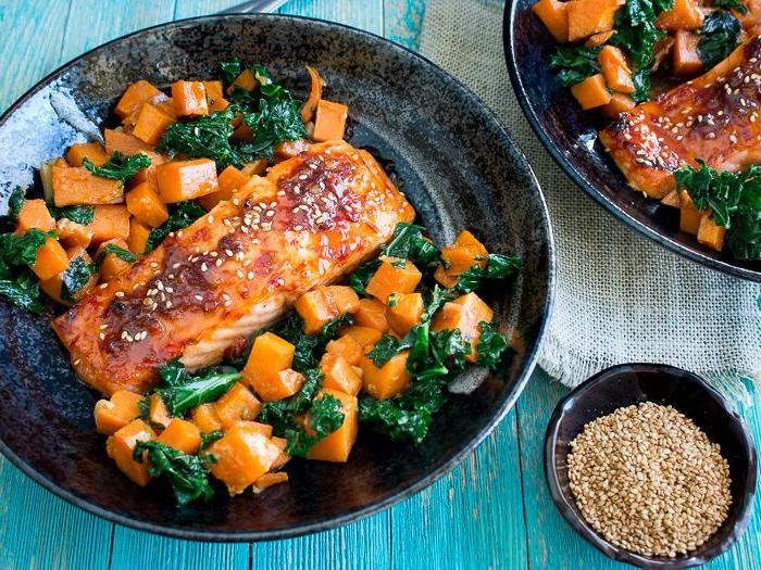 Salmon and Sweet Potato Hash