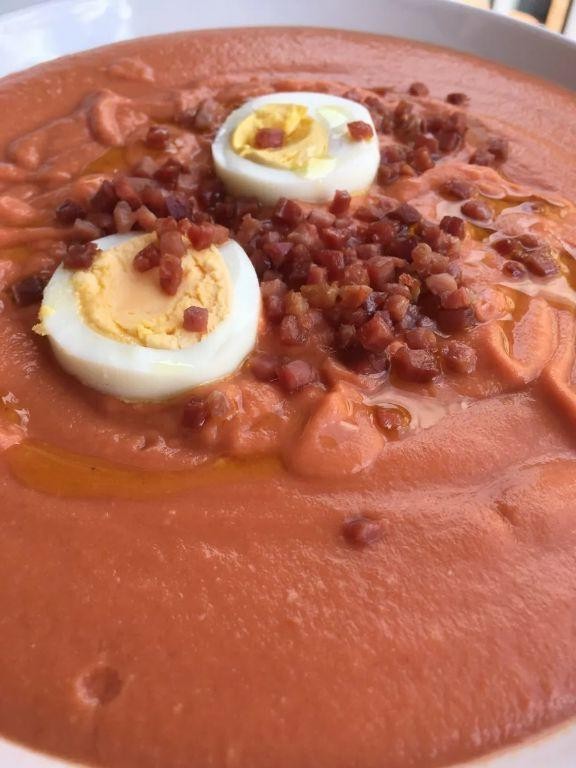 Salmorejo Cordobés with Hard-Boiled Eggs