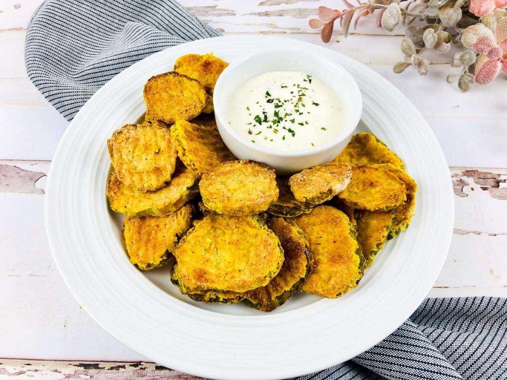 Salt and Vinegar Air Fryer Pickles