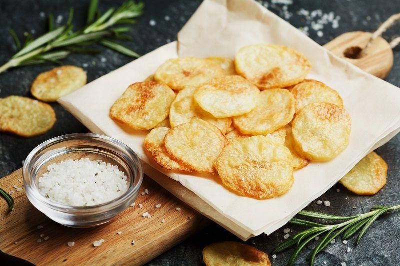 Salt and Vinegar Air Fryer Potato Chips